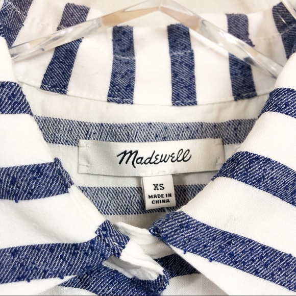 Madewell | ‘Moment’ Striped Sleeveless Shirt - Picture 3 of 6